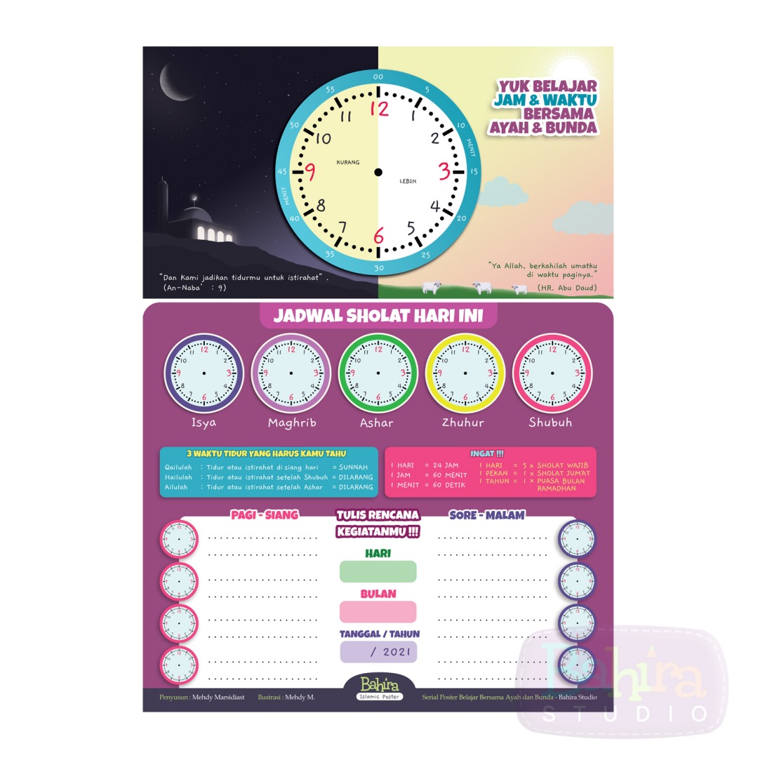 Poster Paket Edukasi Anak Muslim Isi 4 Poster 5