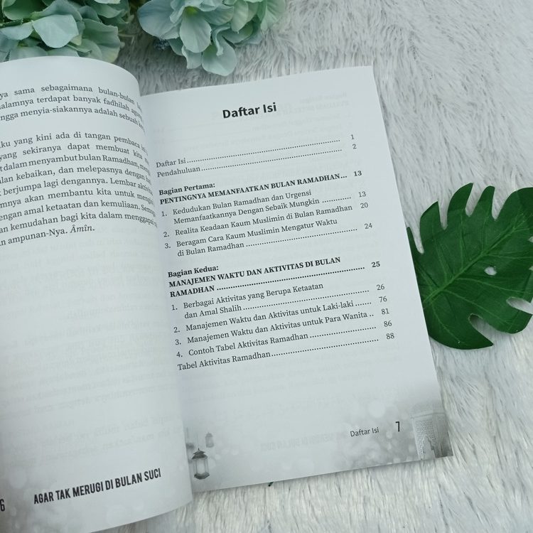 Buku Agar Tak Merugi Di Bulan Suci Mengatur Waktu Aktivitas Ramadhan