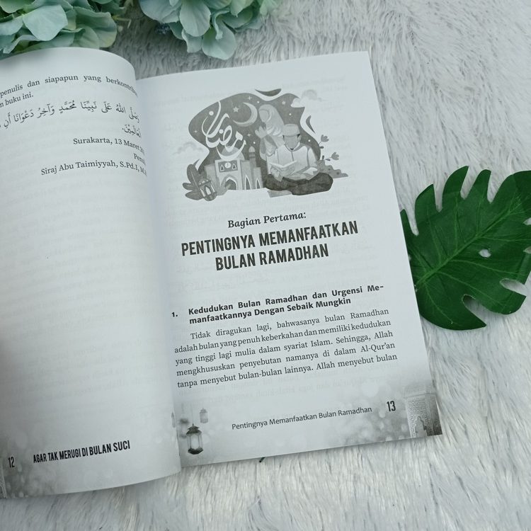 Buku Agar Tak Merugi Di Bulan Suci Mengatur Waktu Aktivitas Ramadhan