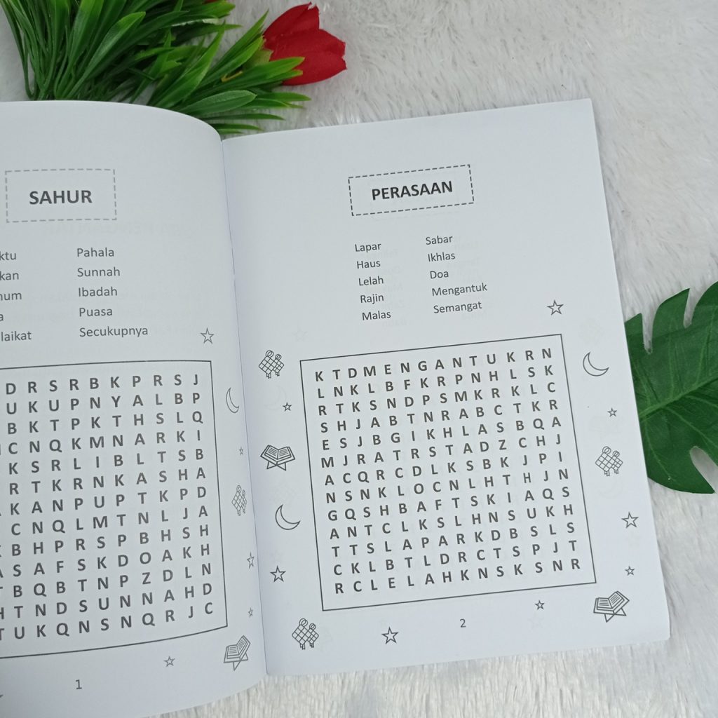 Buku Anak Kata Acak Ramadan Mubarak Word Search Seri 3