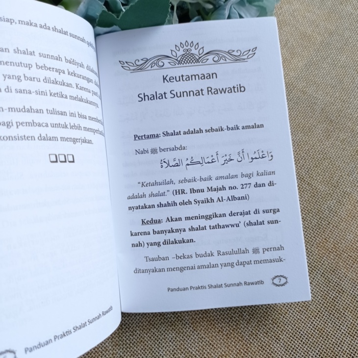 Buku Saku Panduan Praktis Shalat Sunnah Rawatib Sesuai Yang Dicontohkan Nabi