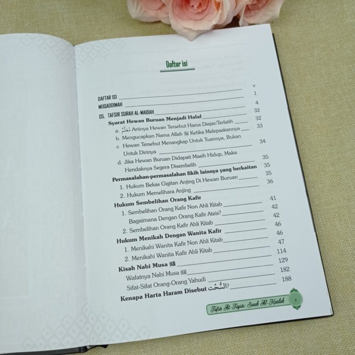 Buku Tafsir At-Taysir Surah Al-Maidah 