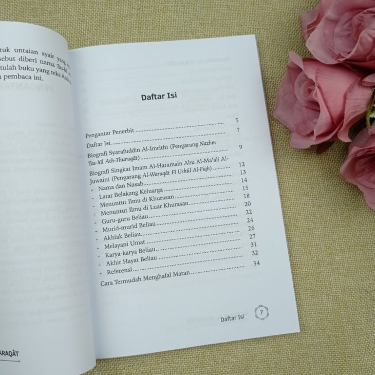 Buku Nazham Al-Waraqat Matan Ushul Fikih Tingkat Dasar Imrithi