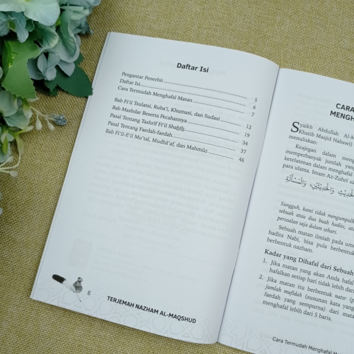 Buku Terjemah Nazham Al-Maqshud Cara Santri Belajar Ilmu Sharaf