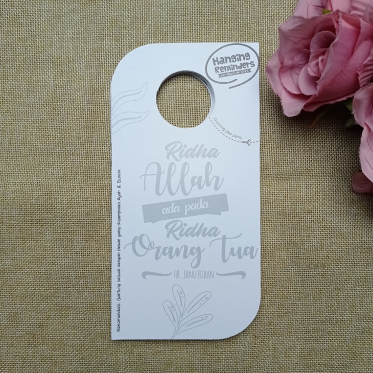 Hanging Reminders For Muslim Kids Gantungan Mini Poster Praktis