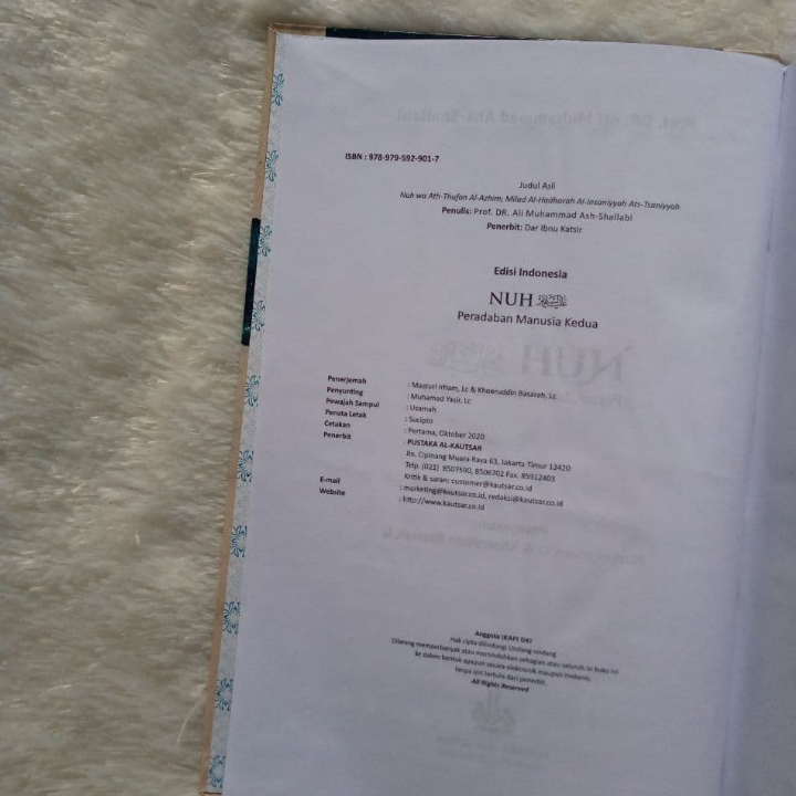 Buku Nuh Peradaban Manusia Kedua Wawasan Dan Perjuangannya Lengkap 