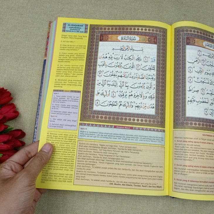 Al-Quran Al-Azhiim Tajwid 8 Warna Terjemahan Asbabun Nuzul Ukuran A4