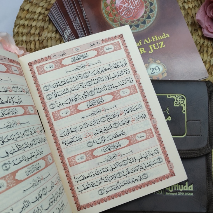 Al-Qur'an Mushaf Per Juz Ar-Razzaaq Dompet Kulit Ukuran B5