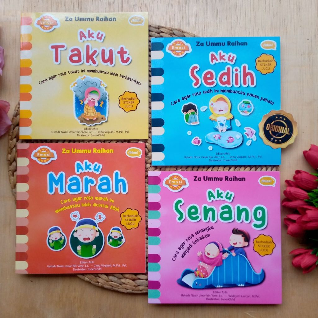 Buku Seri Emosi Anak 4 Jilid Senang Sedih Marah Takut
