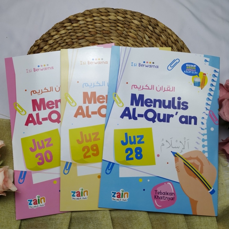 Buku Anak Menulis Al-Qur'an For Kids 3 Jilid Juz 28 29 30