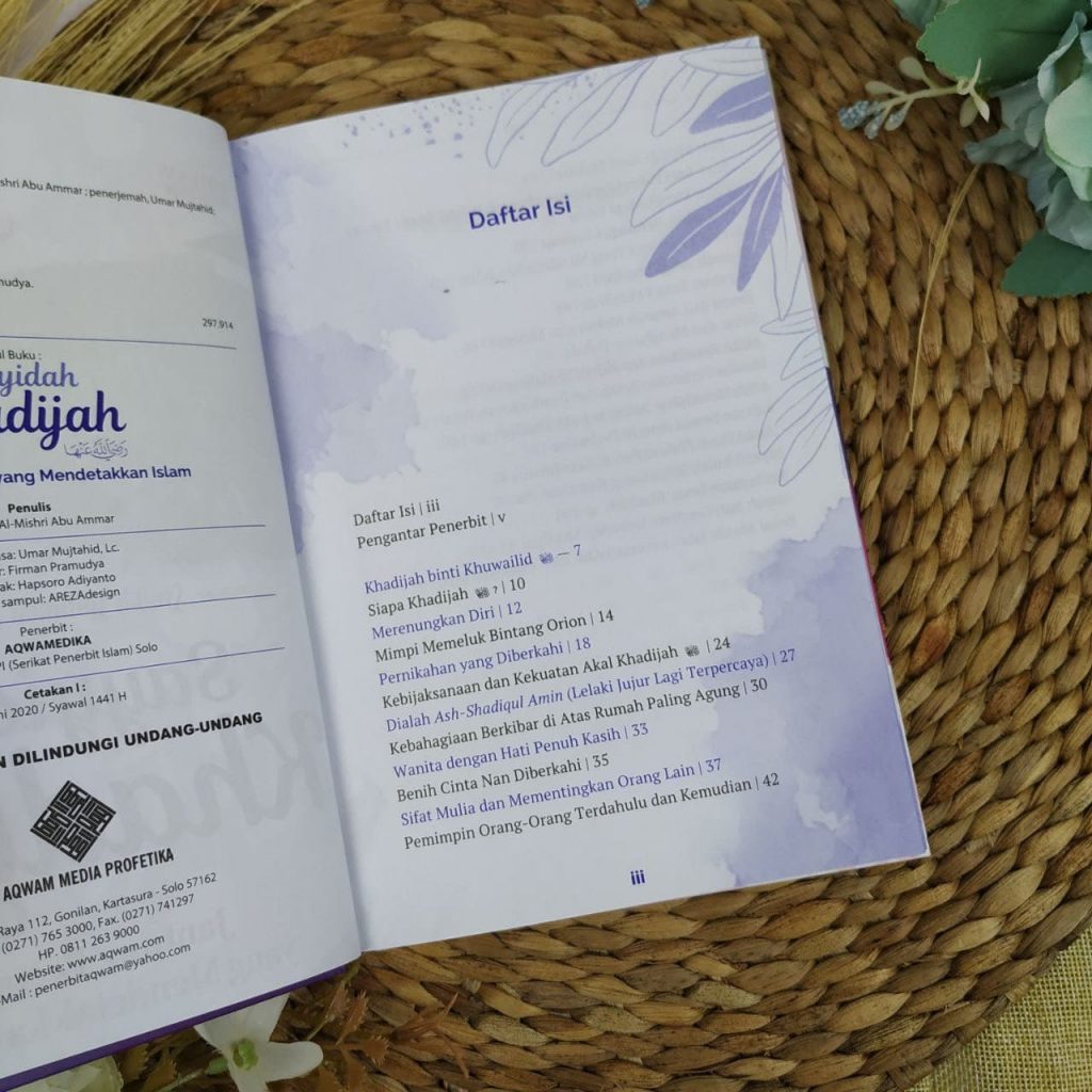 Buku Sayyidah Khadijah Dan Aisyah Istri Rasulullah Hard Cover