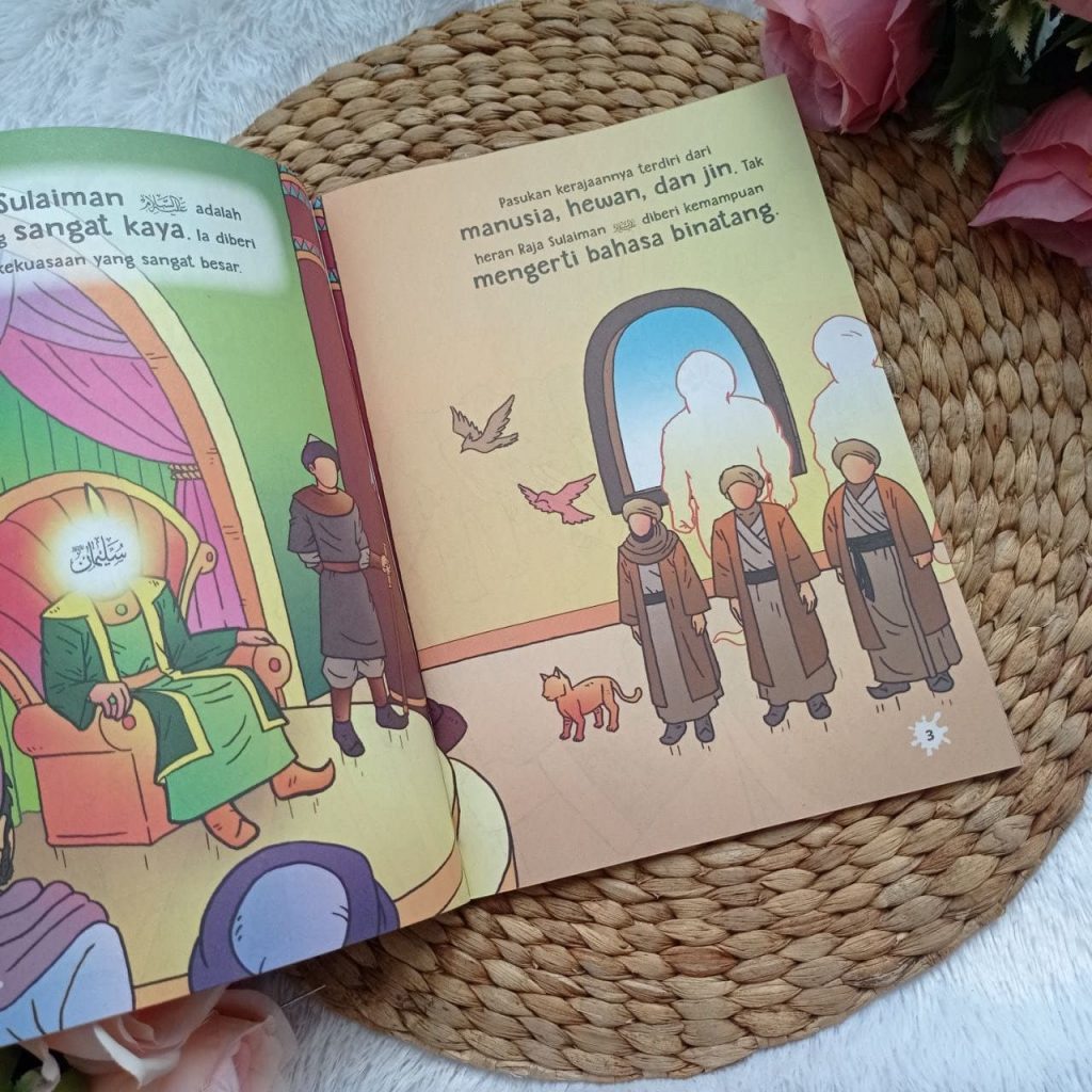 Buku Anak Serial 3 Lelaki Hebat Nabi Sulaiman Nabi Musa Dan Raja Thalut