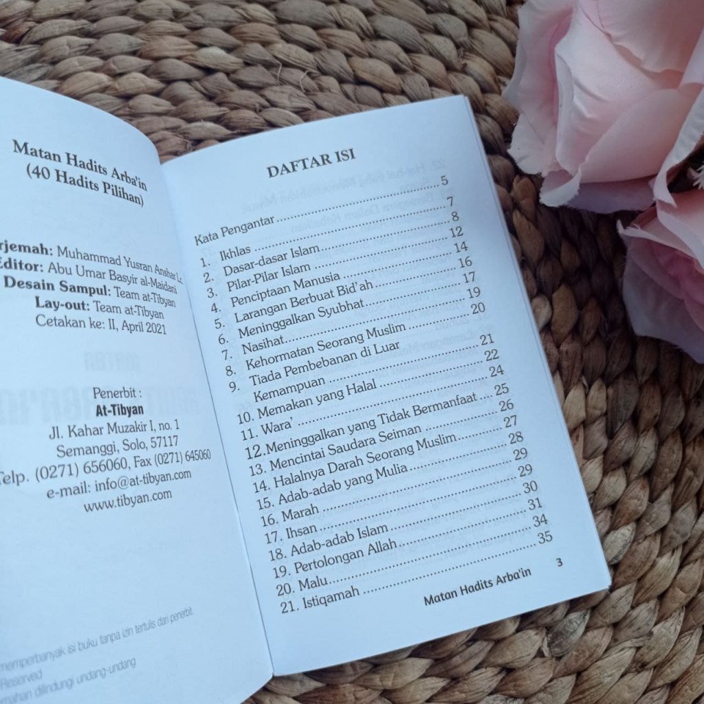 Buku Saku Matan Hadits Arba'in 