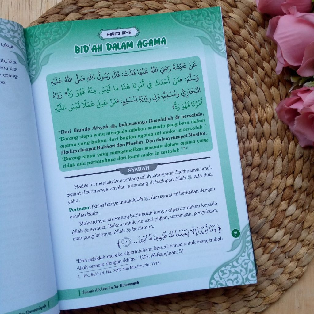 Buku Syarah Al-Arbain An-Nawawiyah Ustadz Firanda