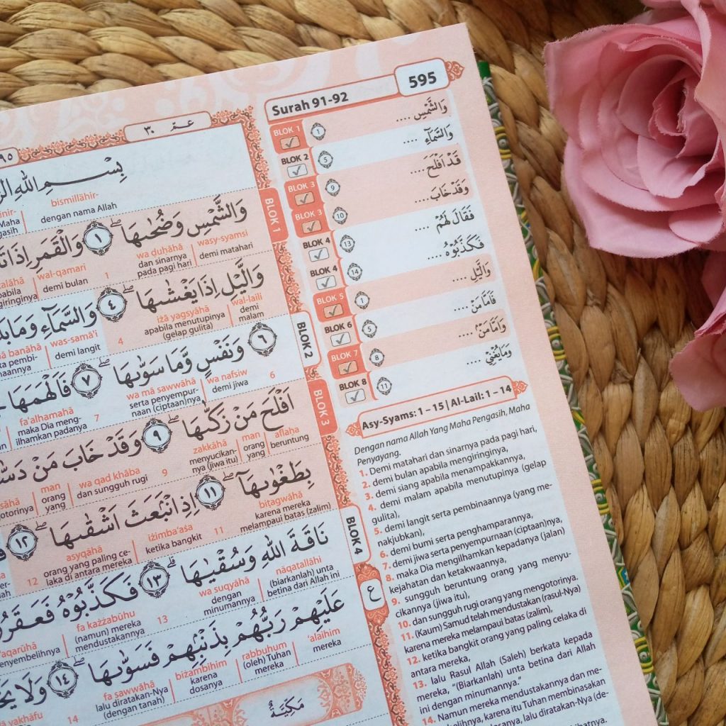 Al-Qur'an Hafalan Hafazan 8 Per Kata Latin 2 Warna Terjemah Translit Latin A5
