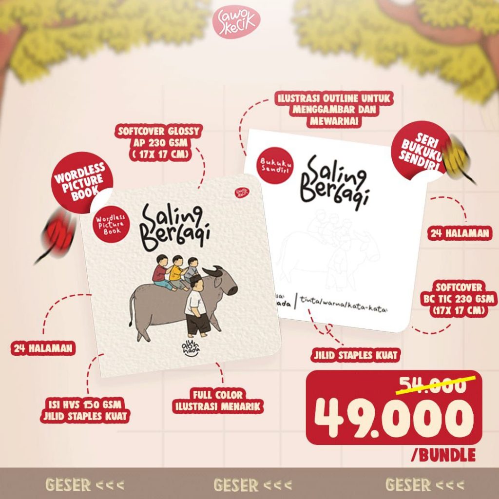 Buku Anak Wordless Picture Book Saling Berbagi