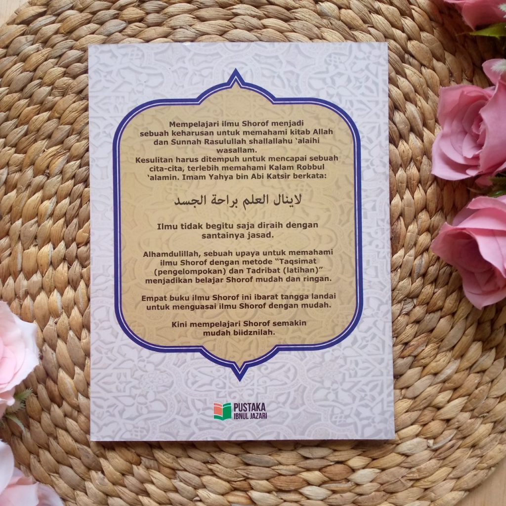 Buku Ilmu Shorof Metode Cepat Mudah Sistematis Dan Efektif Jilid 1