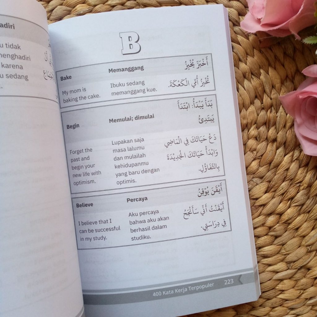 Buku Kamus 3 Bahasa Santri Pemula Inggris Indonesia Arab