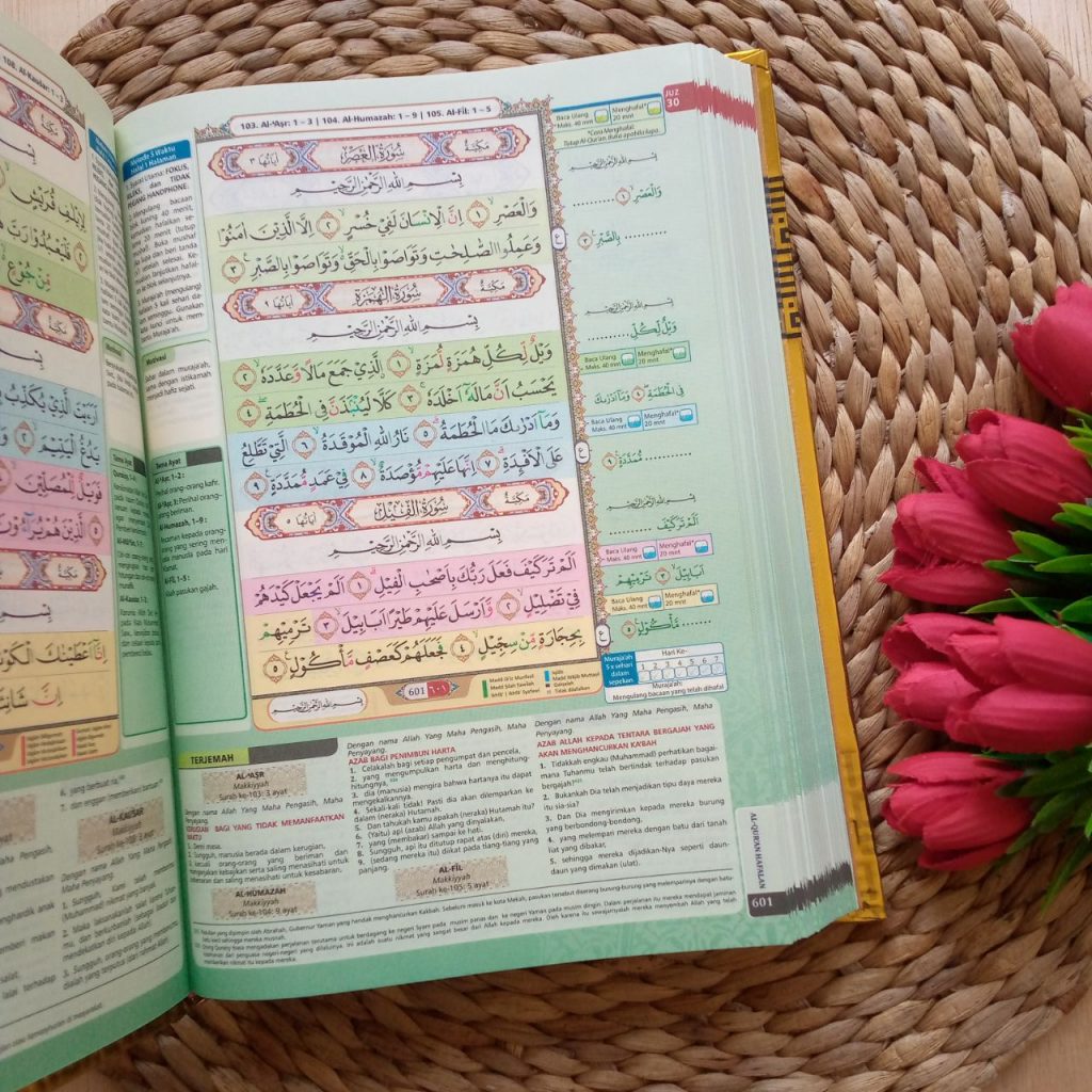 Al-Qur'an Al-Hufaz Hafalan Mudah Tajwid Warna Dan Terjemahan Metalizing