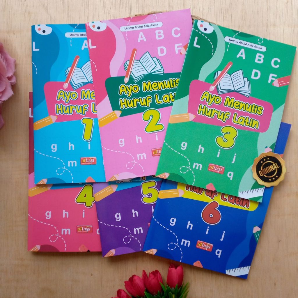 Buku Ayo Menulis Huruf Latin  Set 6 Jilid 