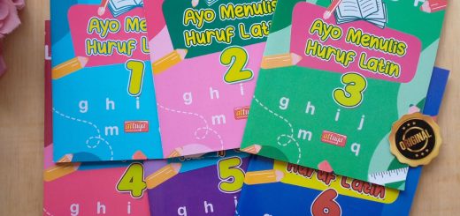 Buku Ayo Menulis Huruf Latin Set 6 Jilid