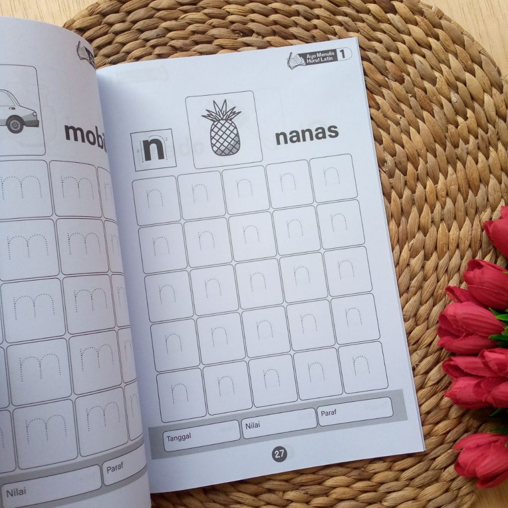 Buku Ayo Menulis Huruf Latin  Set 6 Jilid 