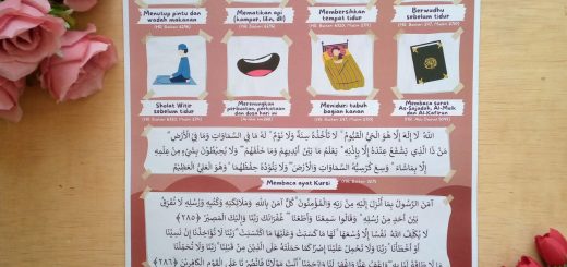 Poster Adab Tidur Kun Sholihan