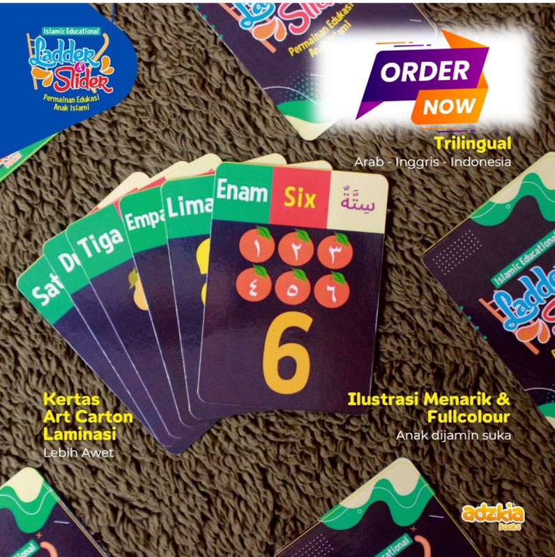 Ladder Dan Slider Permainan Edukasi Anak Islami Ular Tangga Dengan Kartu Langkah