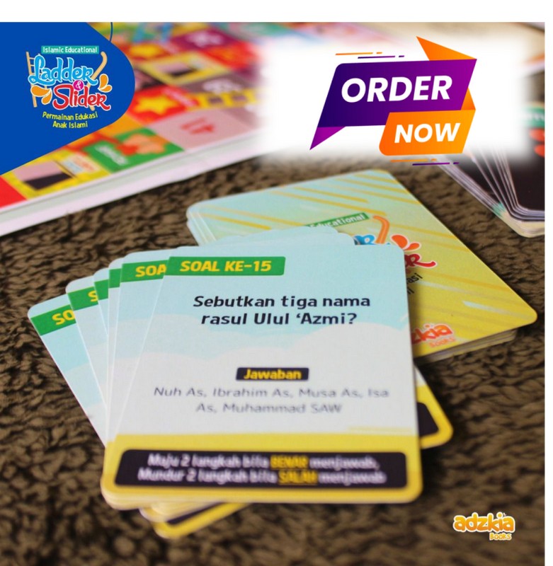 Ladder Dan Slider Permainan Edukasi Anak Islami Ular Tangga Dengan Kartu Langkah