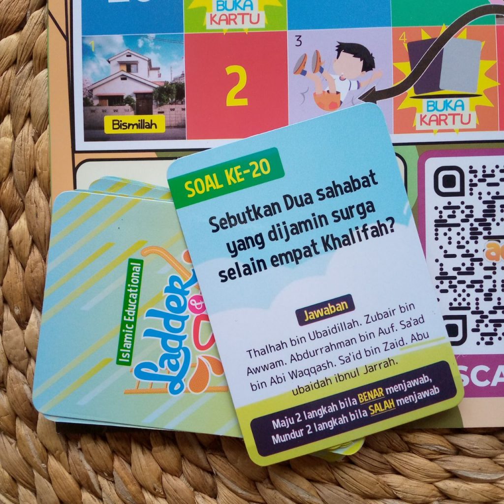 Ladder Dan Slider Permainan Edukasi Anak Islami Ular Tangga Dengan Kartu Langkah