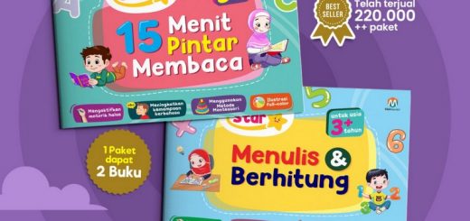 Buku Anak LIttle Star 15 Menit Pintar Membaca Dan Menulis Berhitung 2 Jilid