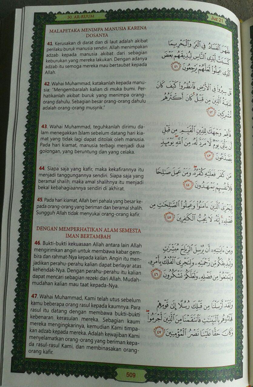 Al-Qur'an Mushaf Tarjamah Tafsiriyah Memahami Makna Al-Quran isi 2