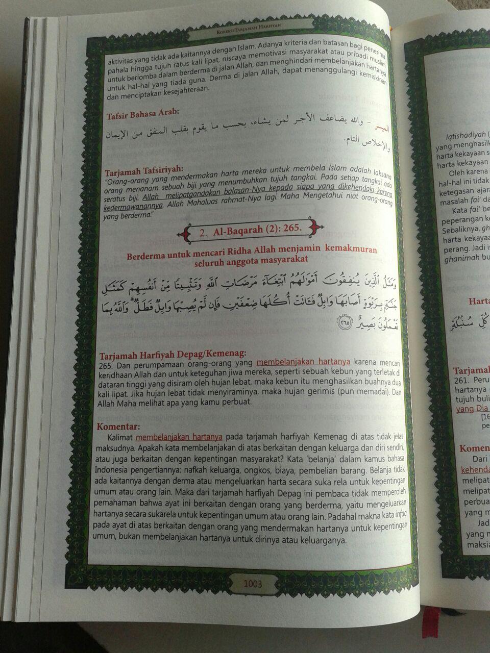 Al-Qur'an Tarjamah Tafsiriyah Memahami Makna Al-Quran isi