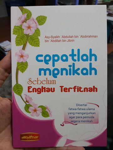 cepatlah menikah sebelum engkau terfitnah buku cover