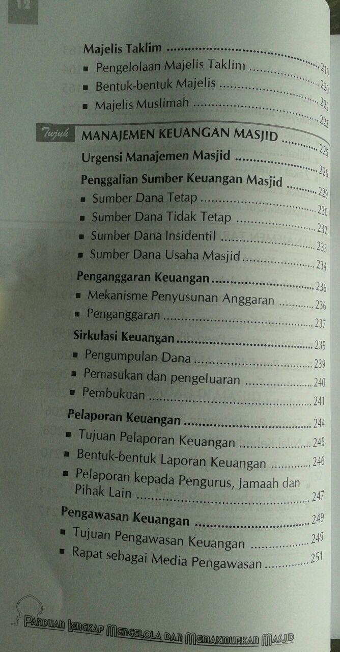 Buku Panduan Lengkap Mengelola & Memakmurkan Masjid isi 6